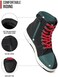 BORLENI Motorcycle Riding Shoes Road Street Motocross Protective Boots for Men Casual Breathable Powersports Shoes.
