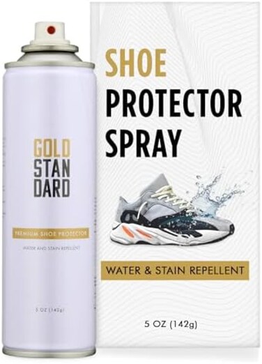Gold Standard Premium Water-Repellent Shoe Protector Spray &ndash; 5 Oz. Suede Shoe Protector Spray Waterproof Formula.
