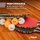 STIGA Performance 4 Player Ping Pong Paddle Set of 4 &ndash; Table Tennis Rackets, 6 &ndash; 3 Star Orange and White Balls.