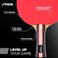 STIGA Performance 4 Player Ping Pong Paddle Set of 4 &ndash; Table Tennis Rackets, 6 &ndash; 3 Star Orange and White Balls.