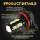 AUXLIGHT H11 H8 H11LL H8LL H16 (مصابيح ضباب LED يابانية 6000K زينون أبيض، فائقة السطوع 2800 لومن 33 رقاقة SMD مصابيح تشغيل نهارية LED بديلة للسيارات والشاحنات (عبوة من 2).
