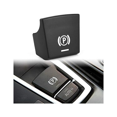 Qiilu Parking Brake Switch P Button Cover Hand Brake P Decoration Cover Sticker for BMW 5 Series, 6 Series X3/X4 F10 F11 F18 F06 F12 F13 F25 F26 2009-2013 61312822518.