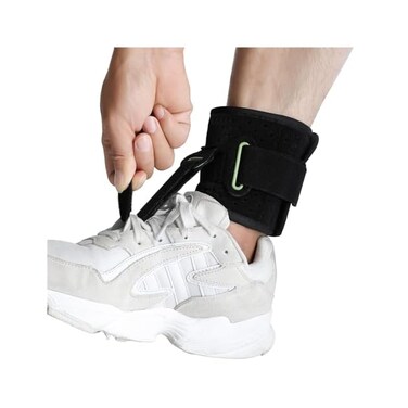 TENB Adjustable Drop Foot Brace Foot Up AFO Brace Unisex Fits for Right/Left Foot Orthosis Ankle Brace Support, Improve Walking Gait, Effective Relieve Pain for Achilles Tendon (Black.