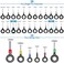 Vignee 82 Pcs Terminal Removal Key Tool, Terminal Pins Puller Repair Removal Tools for Car Pin Extractor Electrical Wiring Crimp Connectors and Most Connector Terminal.