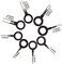 BingSnow 70 Pcs Terminal Removal Key Tool, Terminal Pin Extractor Puller Repair Remover Key Tools for Most Connector Terminal.