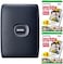 Fujifilm Instax Mini Link Smartphone Printer (Dark DenimFuji Instax Mini Film (40 Sheets- Instax Mini Link Printer Bundle.