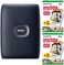 Fujifilm Instax Mini Link Smartphone Printer (Dark DenimFuji Instax Mini Film (40 Sheets- Instax Mini Link Printer Bundle.