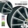 All-Fit Automotive Rim Trim Wheel Protection Strips for Curb Rash and Wheel Scratch Prevention &ndash; Made in The USA &ndash; Universal Fit (White.