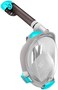 Greatever G2 Full Face Snorkel Mask with Latest Dry Top System,Foldable 180 Degree Panoramic View Snorkeling Mask with Camera Mount,Safe Breathing,Anti-LeakAnti-Fog,for KidsAdult.