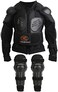 RIDBIKER Kids Dirt Bike Gear Chest Spine Protector Body Armor Jacket Elbow Knees Shin Pad Armor Guards Set for Motorcycle Motorbike Kids Full Body Protector.