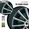 All-Fit Automotive Rim Trim &ndash; Durable DIY Car Exterior Accessories for Curb Rash Protection &ndash; Fits Up to Four 24&rdquo; Wheels &ndash; Flexible, Durable Wheel Rim Protector (3/8&Prime; width/Black.