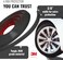 All-Fit Automotive Rim Trim &ndash; Durable DIY Car Exterior Accessories for Curb Rash Protection &ndash; Fits Up to Four 24&rdquo; Wheels &ndash; Flexible, Durable Wheel Rim Protector (3/8&Prime; width/Black.