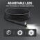 Teslong 5 inches IPS Endoscope Camera, Dual Lens Inspection Camera, HD Borescope IP67 Waterproof with 7 LEDs, 3. 3ft Semi-Rigid Cable Scope Camera, 8mm Dia. 1. 5X Digital Zoom, Carrying Case, 32GB Car