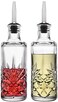 Godinger Oil and Vinegar Dispenser Cruet Set, Condiment Pourer Bottle - Dublin Collection.