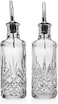 Godinger Oil and Vinegar Dispenser Cruet Set, Condiment Pourer Bottle - Dublin Collection.