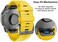 سوار ساعة NotoCity متوافق مع Fenix ​​6X لساعات Fenix ​​6X/Fenix ​​6X Pro/Fenix ​​5X/Fenix ​​5X Plus/Fenix ​​3/HR/Tactix/Descent MK1/D2 Delta PX/D2 Charlie (أصفر).
