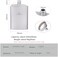 usharedo Titanium Ultralight Hip Flask Portable Wine Bottle with Funnel Camping Picnic Pocket Whiskey Alcohol Drinkware Accessories.