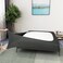 ALYVIA SPRING Box Cover Queen Size - Jersey KnitStretchy Wrap Around 4 Sides, Alternative for Bed Skirt - Queen/Cal Queen, Gray.