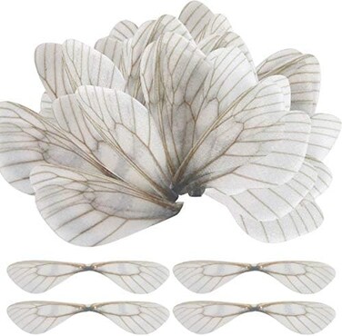SANNIX 70pcs Dragonfly Wing Charms DIY Wings for Flying Keys Earrings Pendant.