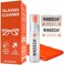 WHOOSH. Glasses Cleaner Spray - 1 fl oz1 Microsuede Cloth2 Screen Wipes, Travel Size for Sunglasses, Laptop, MacBook, Computer - Eyeglass Cleaning Kit.