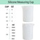 Gartful Silicone Measuring Cups, Nonstick Reusable Silicone Mixing Cups Durable Easy Clean for Epoxy Resin,Casting Molds,Stain Jewelry Making,Waxing,DIY,Art,Craft 4PCS-250ml*4 White GAFBA300649.