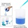 Gartful Silicone Measuring Cups, Nonstick Reusable Silicone Mixing Cups Durable Easy Clean for Epoxy Resin,Casting Molds,Stain Jewelry Making,Waxing,DIY,Art,Craft 4PCS-250ml*4 White GAFBA300649.