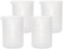 Gartful Silicone Measuring Cups, Nonstick Reusable Silicone Mixing Cups Durable Easy Clean for Epoxy Resin,Casting Molds,Stain Jewelry Making,Waxing,DIY,Art,Craft 4PCS-250ml*4 White GAFBA300649.