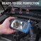 Teslong Dual Lens Endoscope Camera, 1080P Dual Camera Borescope Inspection Camera with 4. 5" IPS Monitor-16ft Waterproof Snake Camera-LED Ring Light-32GB MicroSD Card-Chargeable Battery -Carrying Case