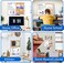 TRIPOLLO Magnetic Whiteboard and Cork Board Combination Board, Dry Erase Board Bulletin Combo Board for Home Office, Wall Mounted Message Memo Board with Markers, Eraser, Magnets and Push Pins 18x24 I