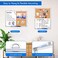 TRIPOLLO Magnetic Whiteboard and Cork Board Combination Board, Dry Erase Board Bulletin Combo Board for Home Office, Wall Mounted Message Memo Board with Markers, Eraser, Magnets and Push Pins 18x24 I