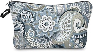 Deanfun Cosmetic Bag for Women, Mandala Flowers Waterproof Makeup Bags Roomy Toiletry Pouch Travel Accessories Gifts (51559.