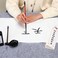 MEGREZ Chinese Calligraphy Drawing Felt Mat, Sumi Xuan Paper Painting Felt Desk Pad for Practice Chinese Japanese Calligraphy Brush Paintings Writing, Gray, Small - 19. 68 x 27. 55 inch (50 x 70 cm.