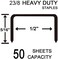 Rayson 23/8 Heavy Duty Staples Enhanced Leg Length: 5/16" (8mm.Width: 1/2&ldquo; (12mm. Staple Capacity 50 Sheets(80gsm 20lb. 1000/Box, 2 Boxes Set.