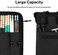 Donner Drumsticks Bag Holder Thickened Large Capacity Drum Sticks Bag Hangable Portable for Drumsticks Brushes Mallets Up to 12 Pairs, Black, Christmas Birthday Gift, Great Holiday.