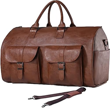 seyfocnia Convertible Travel Garment Bag,Carry on Garment Duffel Bag for Men Women - 2 in 1 Hanging Suitcase Suit Business Travel Bag.