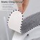timecity 2Pairs Plush Warm Thick Padded Toilet Seat Cover Mat Non Slip Soft Toilet Seat Cushion Washable Bathroom Warmer with Self-Adhesive Tape.