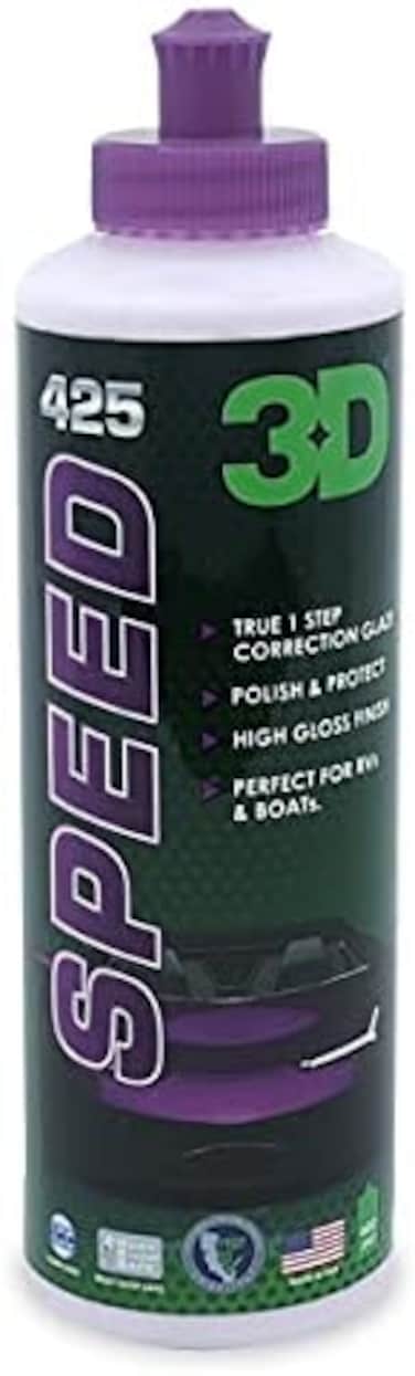 3D Speed Car PolishWax &ndash; 8oz &ndash; All-in-One Scratch RemoverSwirl Correction with Wax Protection.