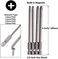 Yakamoz 16Pcs 4-in-1 Multi Long Magnetic Screwdriver Bit Set with 1/4" Hex Shank Drill Screw Driver Bits Power Tools Kit (Hex Head Allen Wrench, Torx Security, Cross PhillipsFlat Head Slotted Tip.