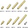 XINGYHENG XLX 320PCS M2 Brass Male-Female/Female-Female Hex Brass Spacer Standoff Screw Nut Assortment Kit and Stainless Steel Screw Nut Set (Brass M2.