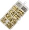 XINGYHENG XLX 320PCS M2 Brass Male-Female/Female-Female Hex Brass Spacer Standoff Screw Nut Assortment Kit and Stainless Steel Screw Nut Set (Brass M2.