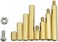 XINGYHENG XLX 320PCS M2 Brass Male-Female/Female-Female Hex Brass Spacer Standoff Screw Nut Assortment Kit and Stainless Steel Screw Nut Set (Brass M2.