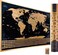 Travelization Scratch Off Map of The World with Flags - 24 x 17 Easy to Frame Scratch Off World Map Wall Art Poster with US StatesFlags - Deluxe World Map Scratch Off Travel Map Designed for Travelers