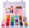 YITOHOP 200pcsEmbroidery Floss kit, Friendship Bracelet String Kit with Organizer Box-Included 100pcs Friendship Bracelet Floss Thread,Cross Stitch Kits Gifts.