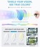 LUFF 4Pcs Anti-Blue-ray Reading Glasses Portable Ultra-Light Readers.