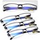 LUFF 4Pcs Anti-Blue-ray Reading Glasses Portable Ultra-Light Readers.