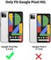 جراب هاتف Salawat لهاتف Google Pixel 4 XL، جراب شفاف أنيق متدرج الألوان، نحيف، مزود بغطاء خلفي مقوى من مادة TPU وغطاء خلفي صلب من البولي كربونات، مقاوم للصدمات، مناسب لهاتف Google Pixel 4XL مقاس 6.3 ب