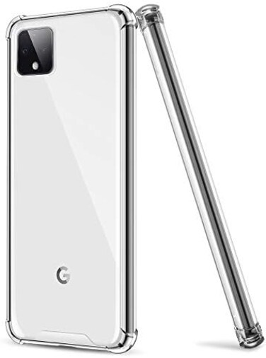 جراب هاتف Salawat لهاتف Google Pixel 4 XL، جراب شفاف أنيق متدرج الألوان، نحيف، مزود بغطاء خلفي مقوى من مادة TPU وغطاء خلفي صلب من البولي كربونات، مقاوم للصدمات، مناسب لهاتف Google Pixel 4XL مقاس 6.3 ب