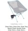 Helinox Cup Holder Accessory for Beach, Camping, and Backpacking Chairs.