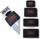 TRU BARBER Clipper Grip Bands 4 PCS, Clipper grips for Barbers, Clipper sleeve for barber tools, Non slip, Heat resistant (Black.