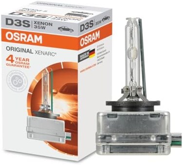 مصباح زينون أصلي من أوسرام 66340 زينارك 35 واط D3S PK32D-5 4600K HID (عبوة واحدة).